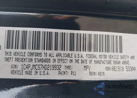 2017 Jeep Cherokee Latitude 4X4 из США, поврежденный, VIN 1C4PJMCS7HD219932